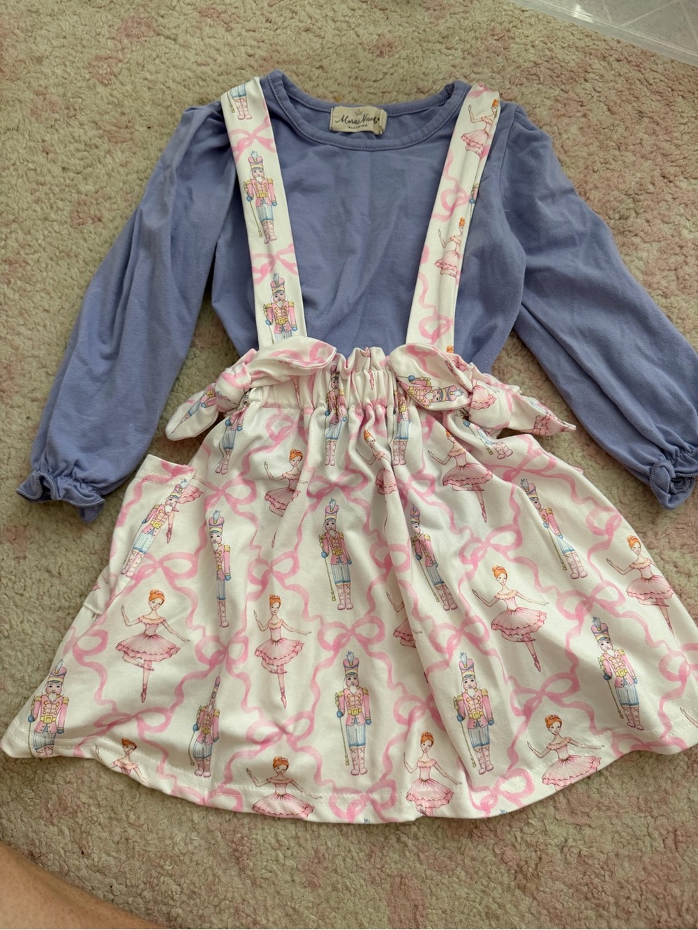 Marie Nichole Nutcracker Ballerina Suspender Skirt with Lavender Top